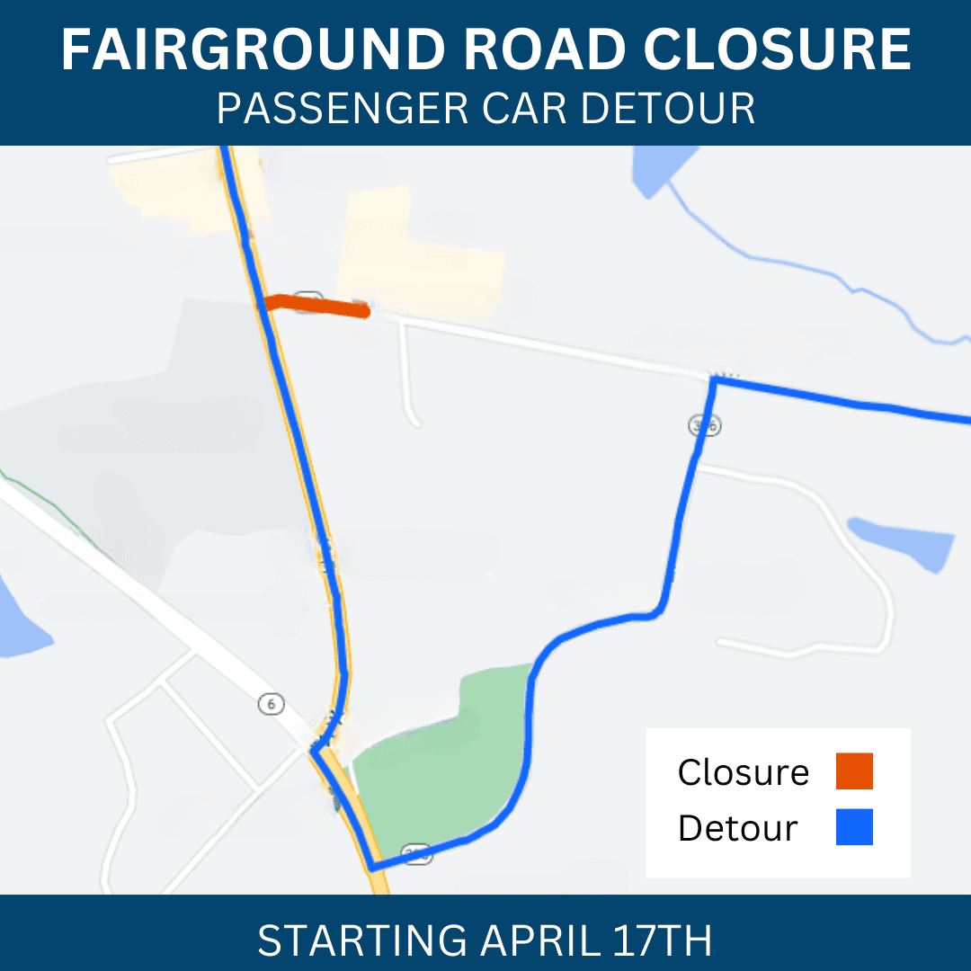 Fairground Road Roundabout - Phase 3 - Car Detour