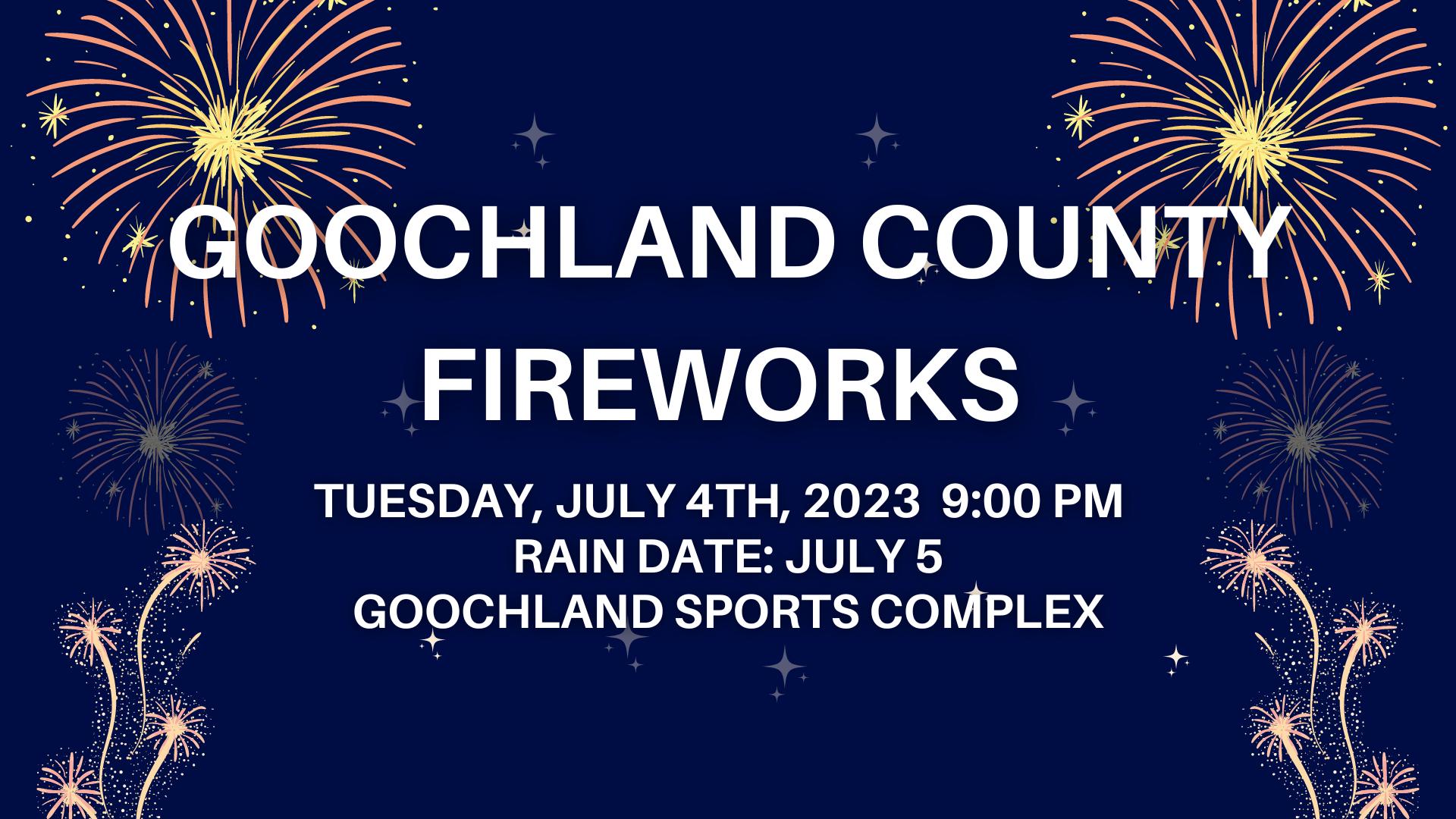 Goochland County Fireworks - 2023